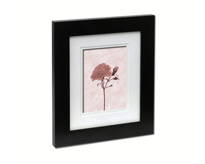 Yellow Rose Sepia Plants Art Wood Framed Print Wall Decor Gifts