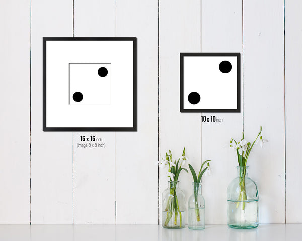 Dice 2 Punctuation Symbol Framed Print Home Decor Wall Art English Teacher Gifts