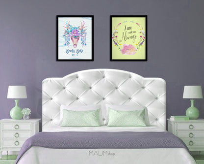I Am With You Always, Matthew 28:20 Bible Verse Scripture Framed Print Wall Decor Art Gifts