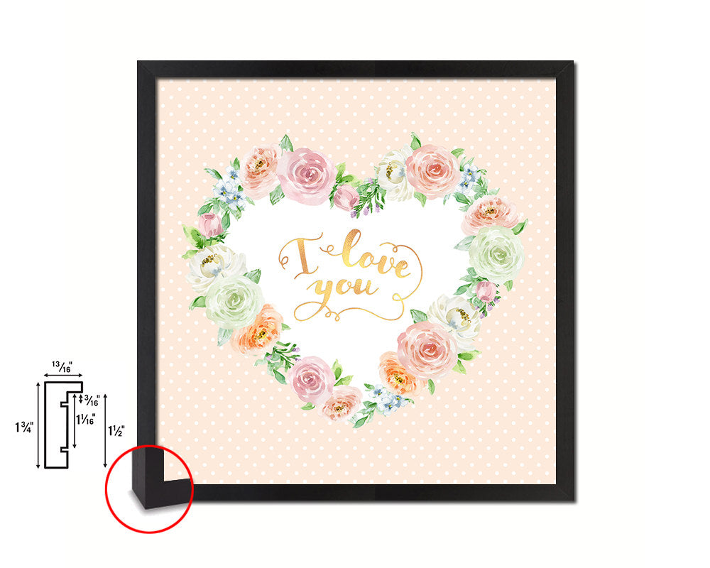 Thank you Quote Framed Print Home Decor Wall Art Gifts