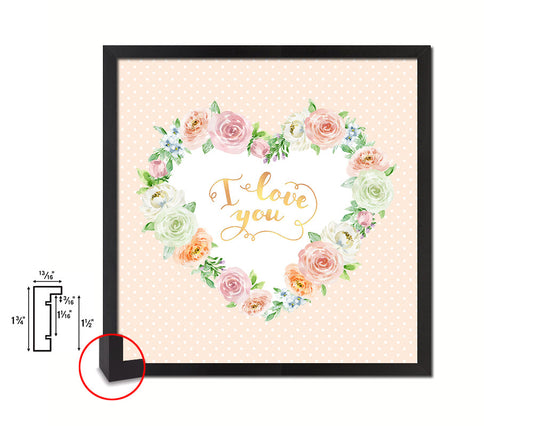 Thank you Quote Framed Print Home Decor Wall Art Gifts