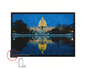 Washington DC White House Landscape Painting Print Art Frame Home Wall Decor Gifts