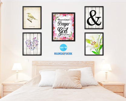 When you can't put your prayer into words Quote Framed Print Home Decor Wall Art Gifts