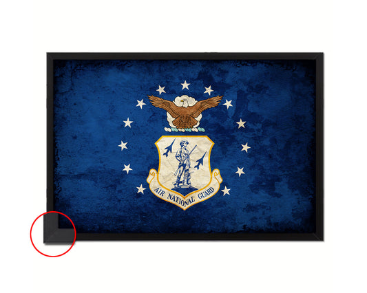 US Air National Guard Vintage Military Flag Framed Print Sign Decor Wall Art Gifts