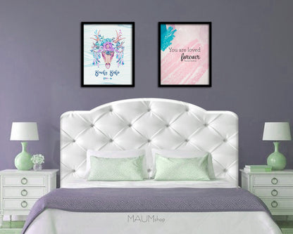 You are loved forever Quote Framed Print Wall Decor Art Gifts