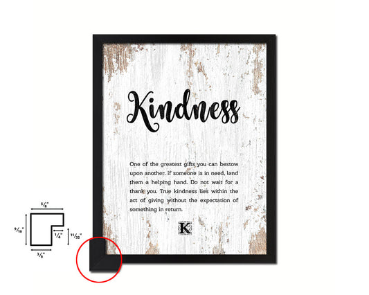 Kindness Quote Framed Print Home Decor Wall Art Gifts