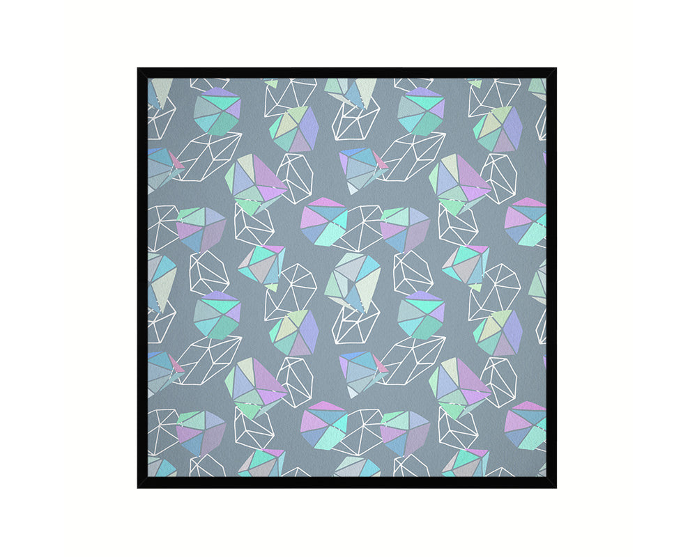 Abstract Green Artwork Wood Frame Gifts Modern Wall Decor Art Prints