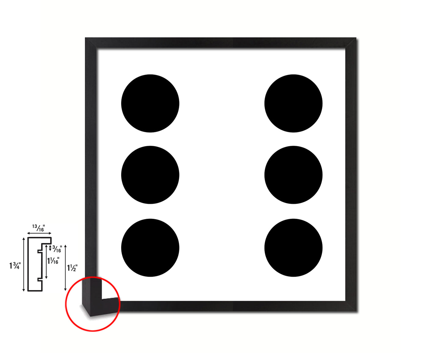 Dice 6 Punctuation Symbol Framed Print Home Decor Wall Art English Teacher Gifts