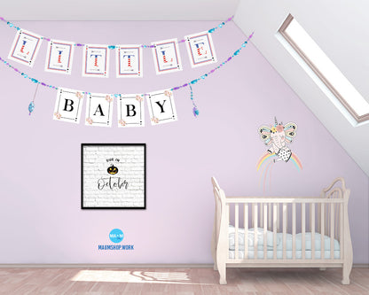Baby Due In October Pregnancy Announcement Personalized Frame Print Wall Decor Art Gifts