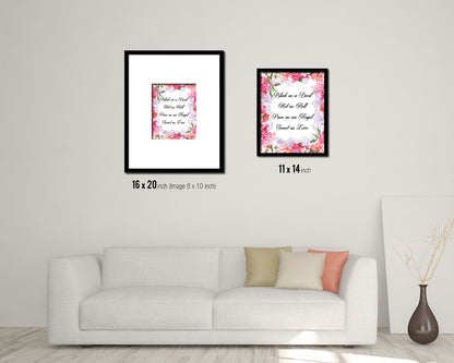 Black as a devil hot as hell pure as an angel sweet as love Quote Framed Artwork Print Wall Decor Art Gifts