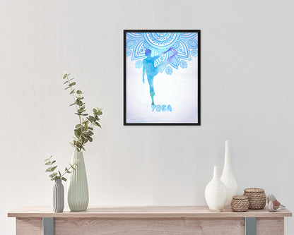 Big Toe Pose Padangusthasana Yoga Wood Framed Print Wall Decor Art Gifts