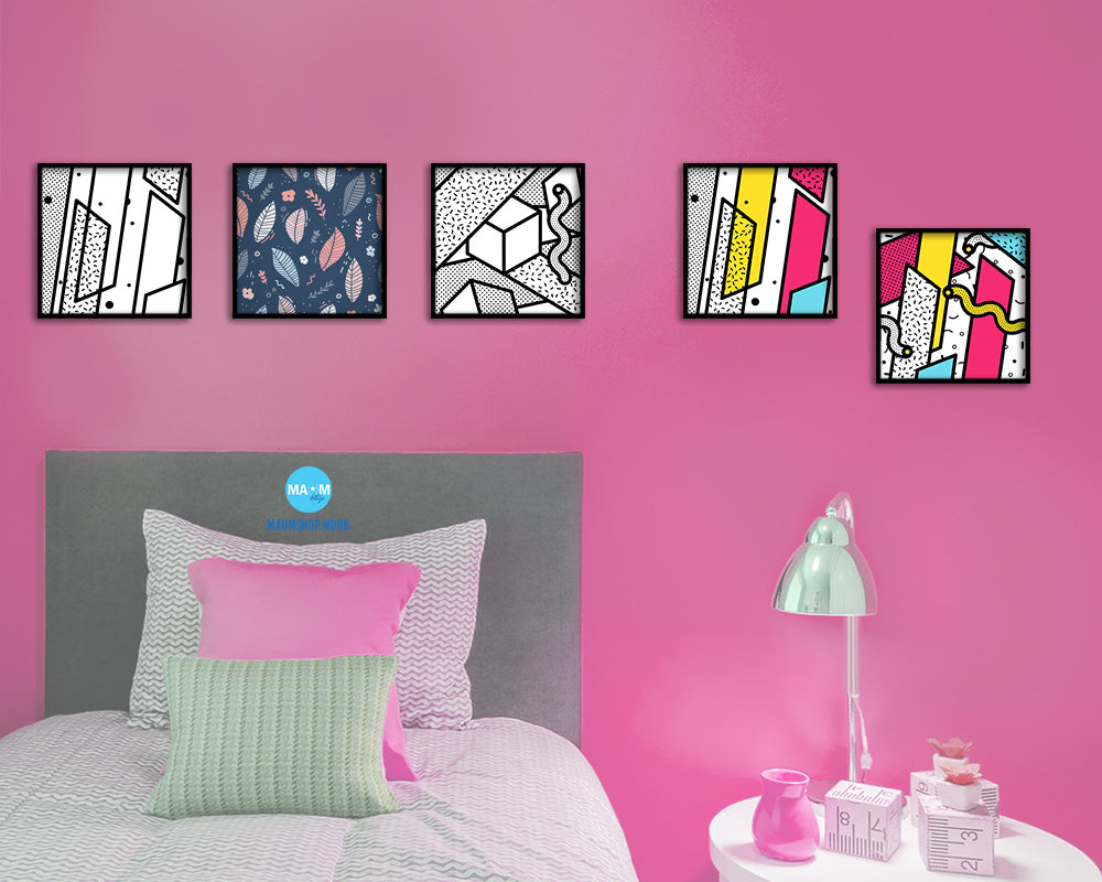 Garden Abstract Artwork Wood Frame Gifts Modern Wall Decor Art Prints