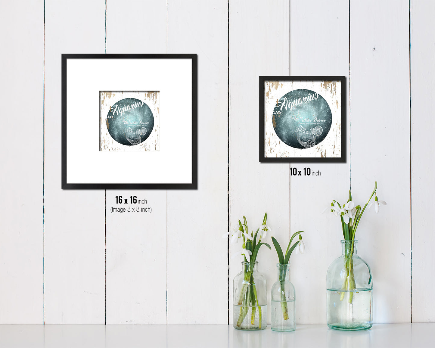 Aquarius Astrology Prediction Yearly Horoscope Wood Framed Print Wall Art Decor Gifts