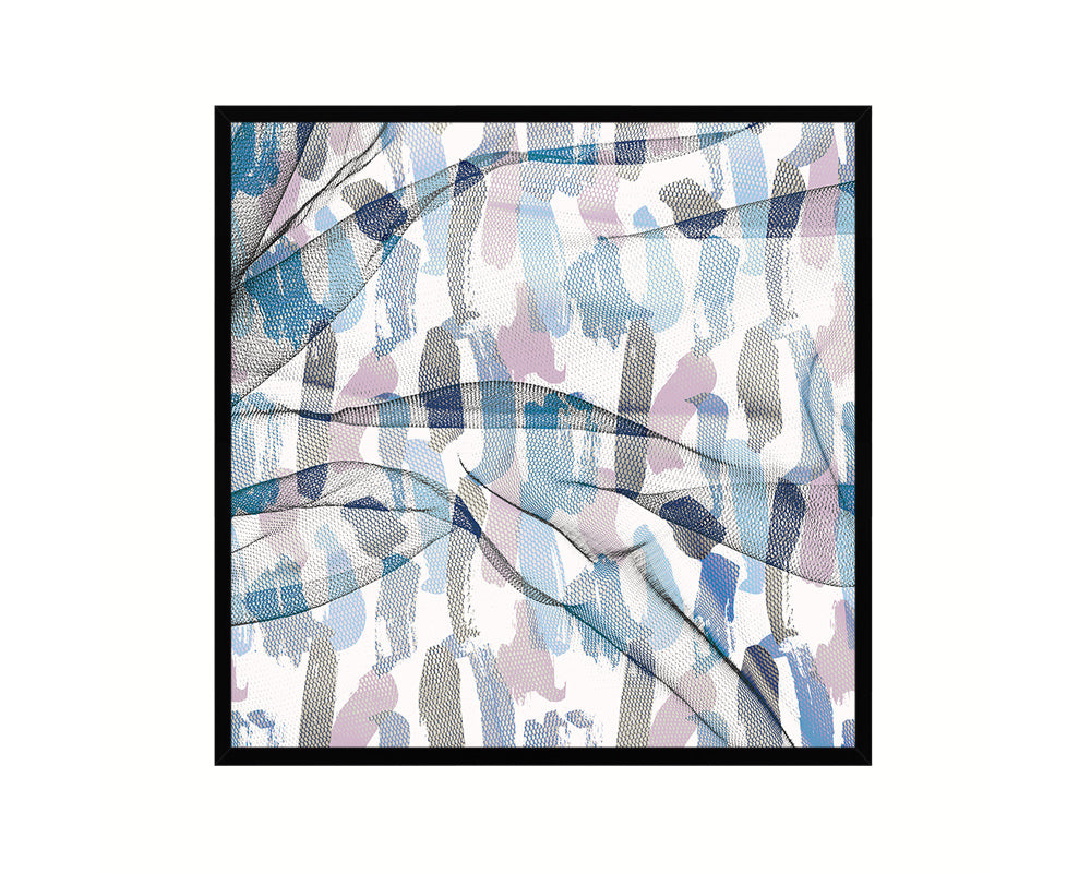 Abstract Blue Artwork Wood Frame Gifts Modern Wall Decor Art Prints