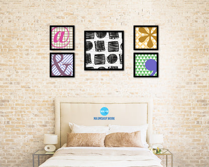 Shape Abstract Artwork Wood Frame Gifts Modern Wall Decor Art Prints