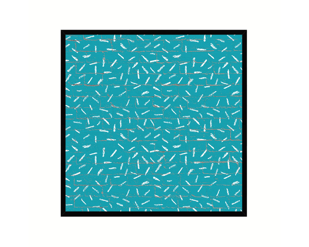 Abstract Aqua Artwork Wood Frame Gifts Modern Wall Decor Art Prints