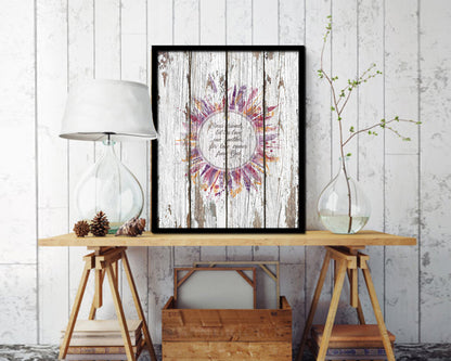 Dear friends, let us love on another, John 4:7 Quote Wood Framed Print Home Decor Wall Art Gifts
