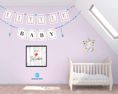 Baby Due In September Pregnancy Announcement Personalized Frame Print Wall Decor Art Gifts