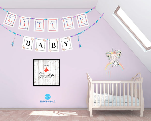 Baby Due In September Pregnancy Announcement Personalized Frame Print Wall Decor Art Gifts