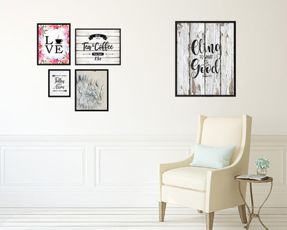 Cling to what is good, Romans 12:9 Quote Wood Framed Print Home Decor Wall Art Gifts