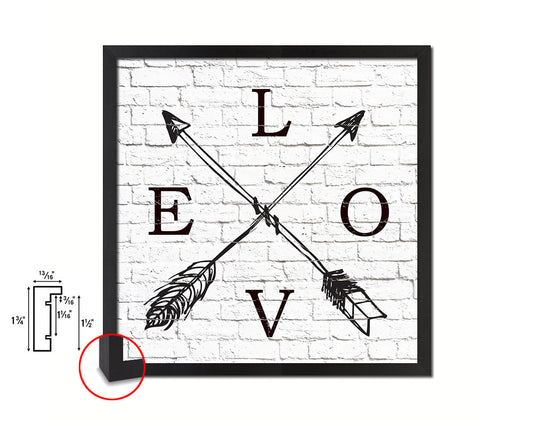 LOVE Quote Framed Print Home Decor Wall Art Gifts