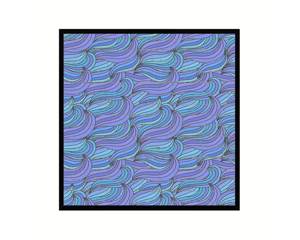 Abstract Purple Artwork Wood Frame Gifts Modern Wall Decor Art Prints