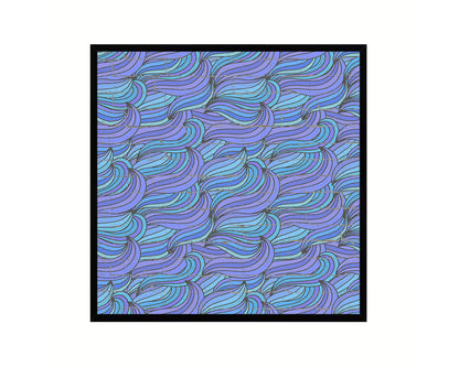 Abstract Purple Artwork Wood Frame Gifts Modern Wall Decor Art Prints