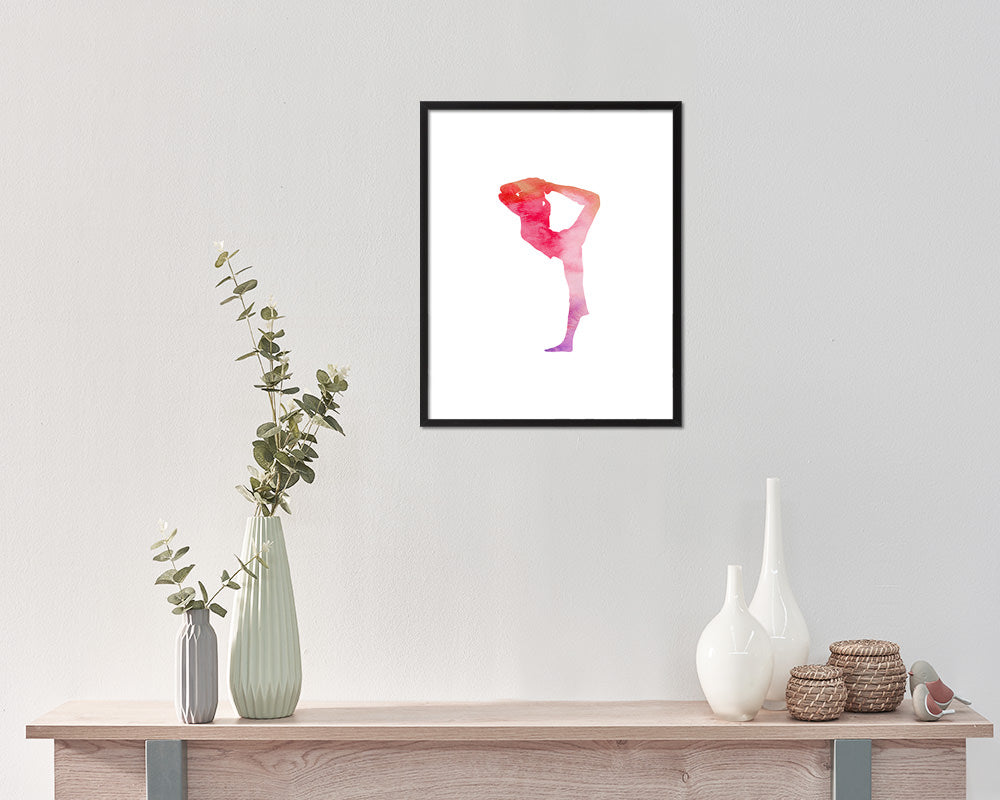 Yoga Pose Yoga Wood Framed Print Wall Decor Art Gifts