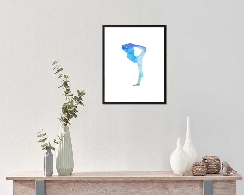 Yoga Pose Yoga Wood Framed Print Wall Decor Art Gifts
