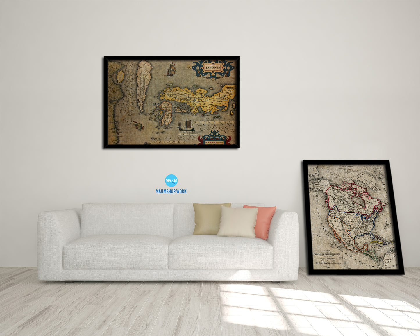 Japan Gerard and Rumold Mercator Atlas Vintage Map Framed Print Art Wall Decor Gifts