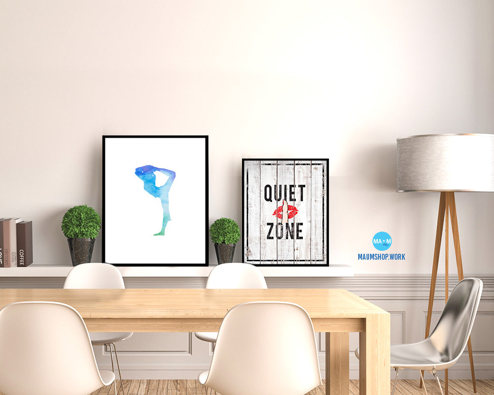 Yoga Pose Yoga Wood Framed Print Wall Decor Art Gifts