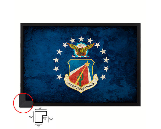 924 Fighter Group Emblem Paper Texture Flag Framed Prints Home Decor Wall Art Gifts