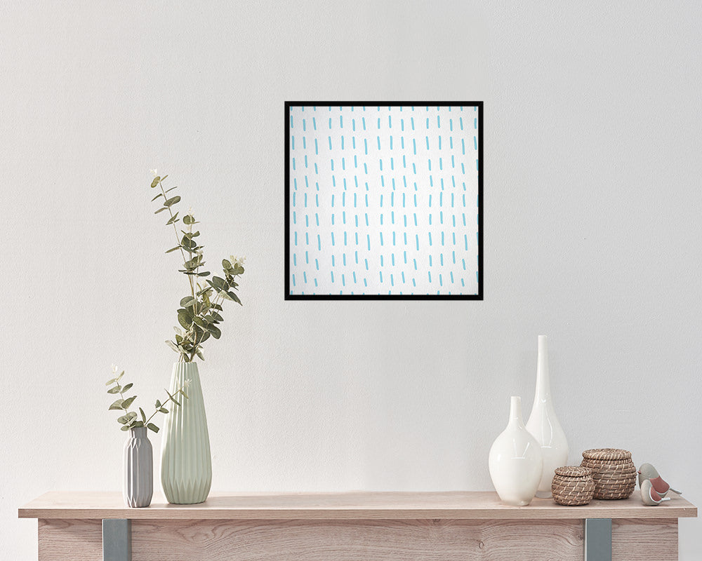 Abstract Aqua Artwork Wood Frame Gifts Modern Wall Decor Art Prints