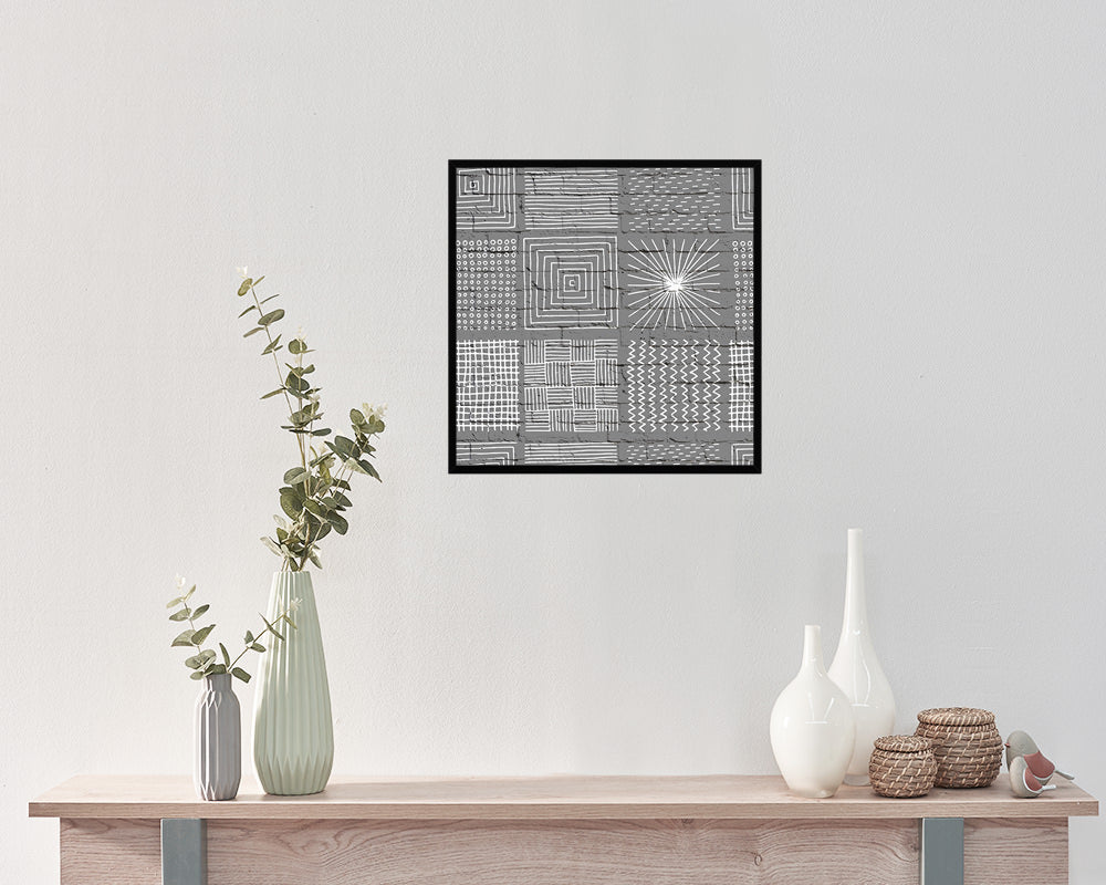 Shape Abstract Artwork Wood Frame Gifts Modern Wall Decor Art Prints