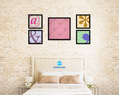 Abstract Black Artwork Wood Frame Gifts Modern Wall Decor Art Prints