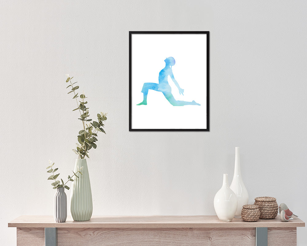 Yoga Pose Yoga Wood Framed Print Wall Decor Art Gifts