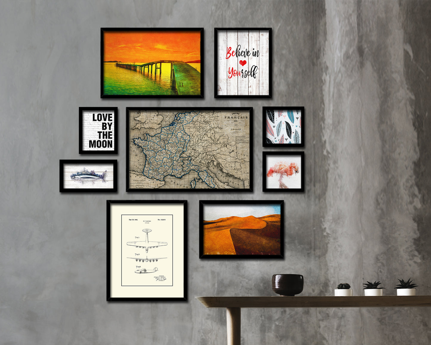 France at the time of the Revolution 1846 Historical Map Framed Print Art Wall Decor Gifts