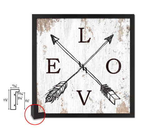 LOVE Quote Framed Print Home Decor Wall Art Gifts