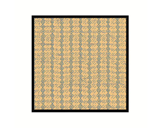 Abstract Yellow Artwork Wood Frame Gifts Modern Wall Decor Art Prints