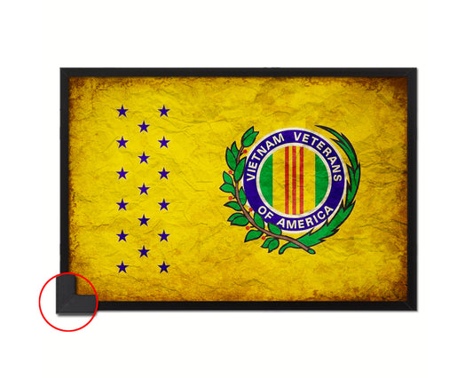 Vietnam War American Veterans Vintage Military Flag Framed Print Sign Decor Wall Art Gifts