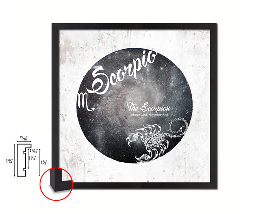 Scorpio Astrology Prediction Yearly Horoscope Wood Framed Print Wall Art Decor Gifts