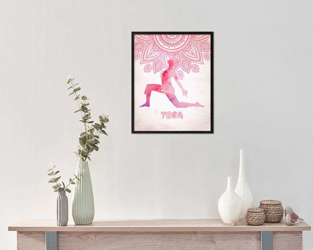 Yoga Pose Yoga Wood Framed Print Wall Decor Art Gifts