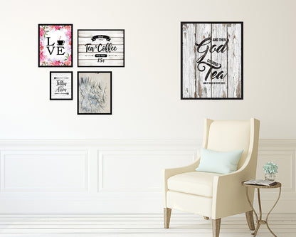 And then god created and it was so very good Quote Wood Framed Print Home Decor Wall Art Gifts