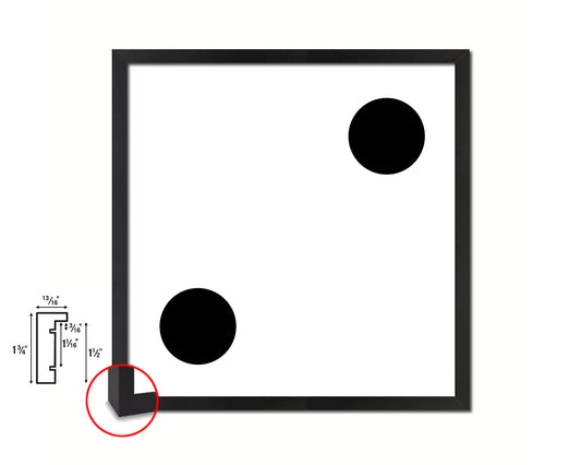 Dice 2 Punctuation Symbol Framed Print Home Decor Wall Art English Teacher Gifts