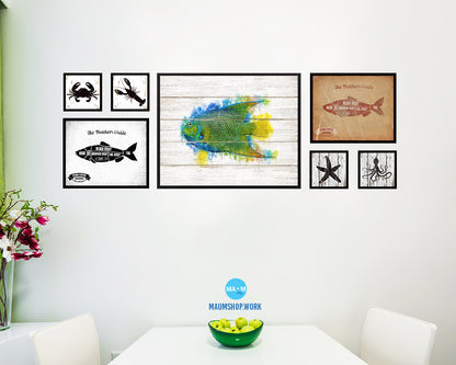 Angelfish Framed Print Modern Restaurant Sushi Bar Modern Watercolor Wall Art Decor