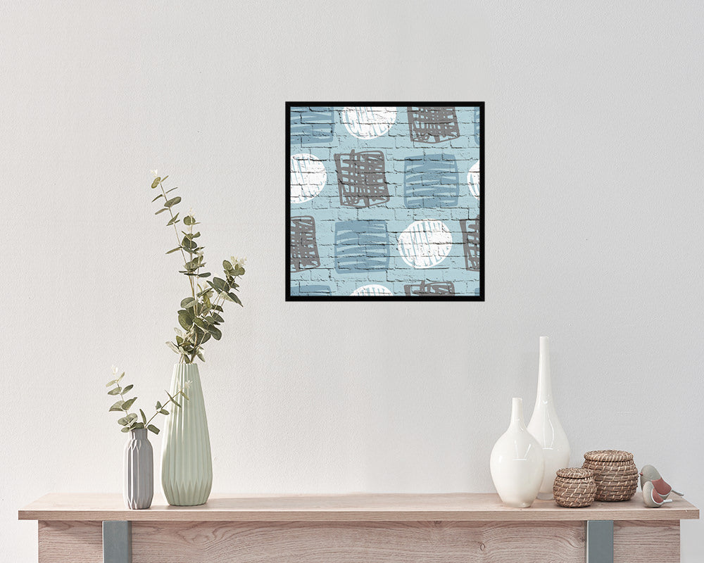 Shape Abstract Artwork Wood Frame Gifts Modern Wall Decor Art Prints