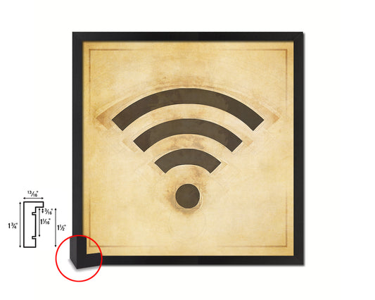 Wifi Punctuation Symbol Framed Print Home Decor Wall Art English Teacher Gifts