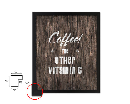 Coffee the other vitamin C Quote Framed Artwork Print Wall Decor Art Gifts