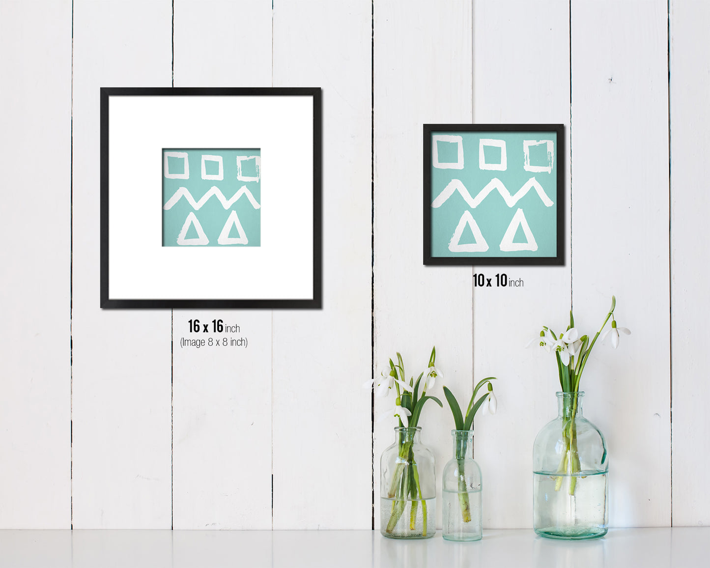 Brush Object Abstract Artwork Wood Frame Gifts Modern Wall Decor Art Prints