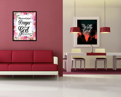 When you can't put your prayer into words Quote Framed Print Home Decor Wall Art Gifts